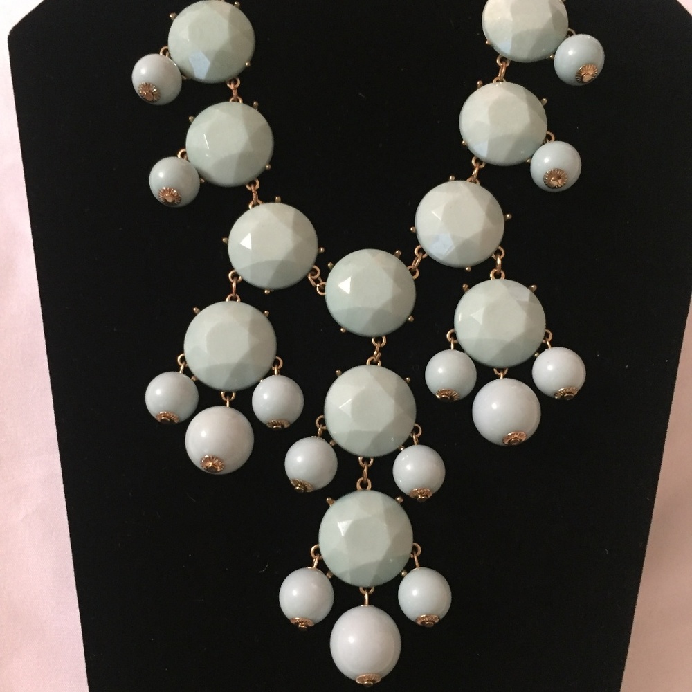 Turquoise Green Bubble Chunky Necklace